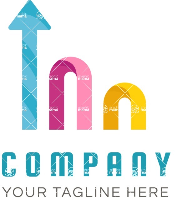 Business Logo Templates - vector graphics in a pack from GraphicMama - Colorful Marketing Agency Logo Design